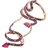 Женское золотое кольцо с бриллиантами и рубинами, 1673430