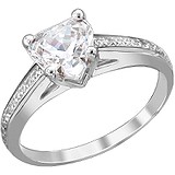 Золота каблучка з кристалами Swarovski, 1675990