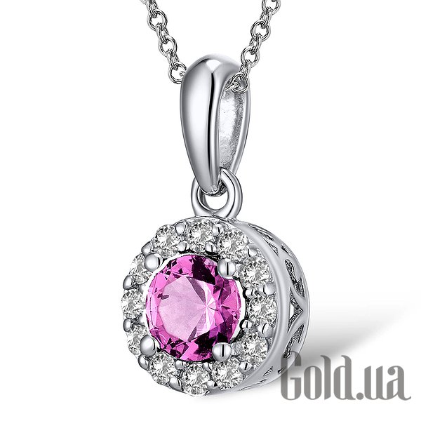 

Женские кулоны Lurie Jewelry, Серебряный кулон с куб. циркониями и хрусталем