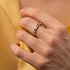 Женское золотое кольцо с перидотами, цитринами, аметистами и топазами - фото 3