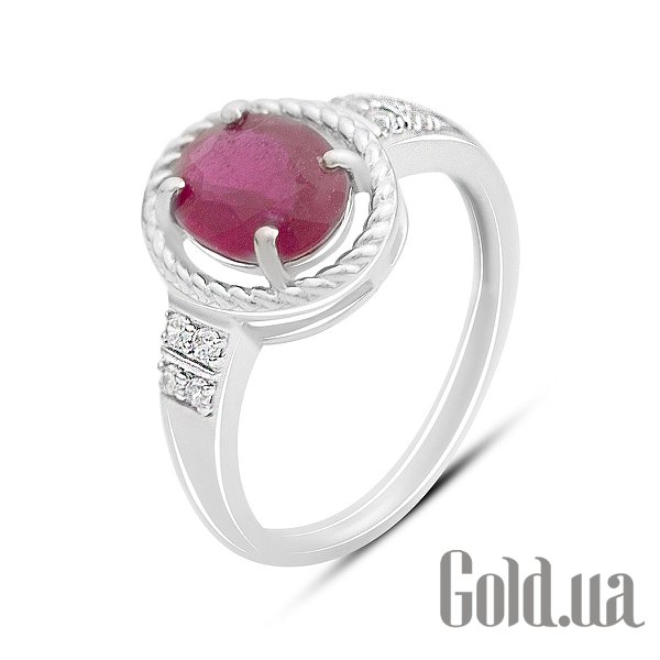 

Женские кольца Fresh Jewelry, Женское серебряное кольцо с куб. циркониями и рубином, 18.5