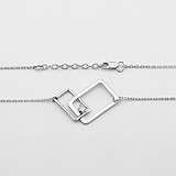 Серебряное колье с куб. цирконием, 1796822