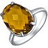 Женское серебряное кольцо с раухтопазом - фото 1