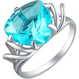 Женское серебряное кольцо с топазом, 1674711