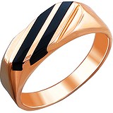 Мужское золотое кольцо с ониксами, 1705175