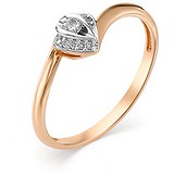 Золотое кольцо с бриллиантами, 1711063