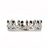 Женское серебряное кольцо с бриллиантами и сапфирами - фото 3