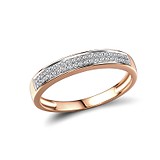 Обручальное золотое кольцо с бриллиантами, 1718999