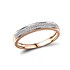 Обручальное золотое кольцо с бриллиантами - фото 1