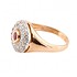 Женское золотое кольцо с рубином и бриллиантами - фото 3