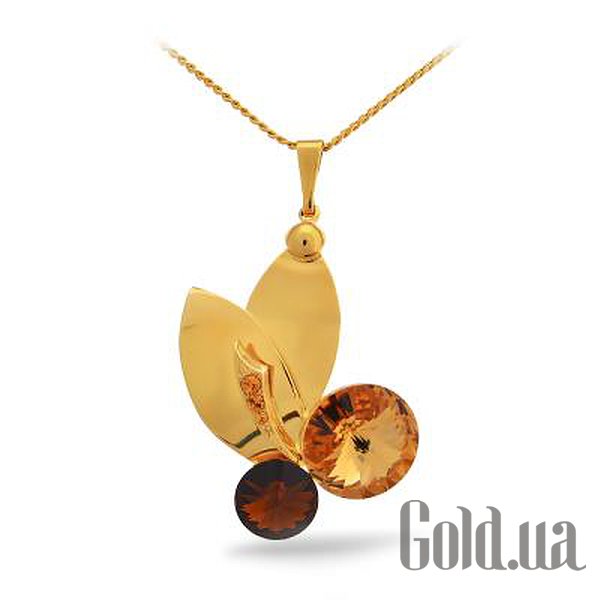

Женские колье и кулоны Kobi, Золотой, Кулон с цепочкой с кристаллами Swarovski