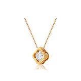 Золоте кольє з Swarovski Zirconia, 1757911