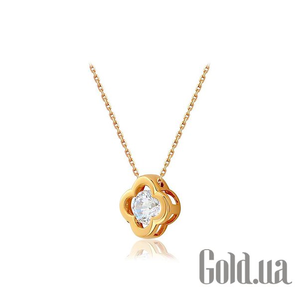 

Колье Украина, Золотое колье с Swarovski Zirconia, 40