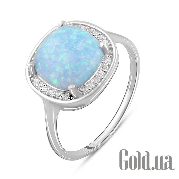 

Женские кольца Fresh Jewelry, Женское серебряное кольцо с куб. циркониями и опалом, 18.5