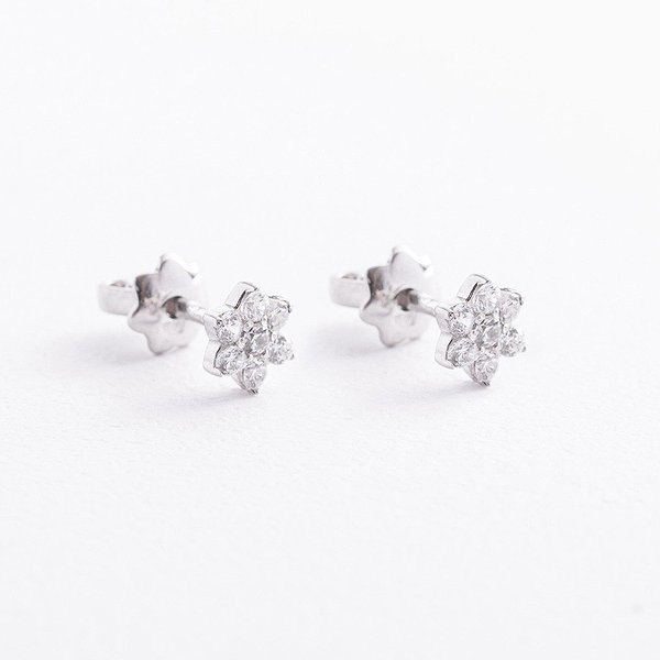 Серебряные серьги с куб. циркониями