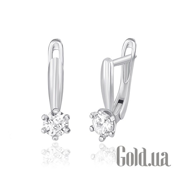 

Серьги Silvex925, Серебряные серьги с цирконием Swarovski Zirconia