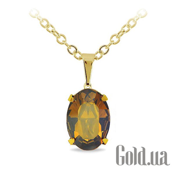 

Женские колье и кулоны Kobi, Золотой, Кулон с цепочкой с кристаллом Swarovski в позолоте