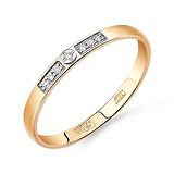 Золотое кольцо с бриллиантами, 1513688