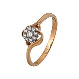 Женское золотое кольцо с бриллиантами, 1513944