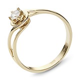 Золотое кольцо с куб. цирконием, 1615320