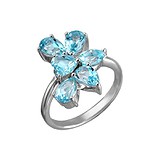 Женское серебряное кольцо с топазами, 1616856