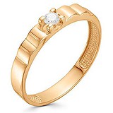 Золотое кольцо с бриллиантом, 1622232