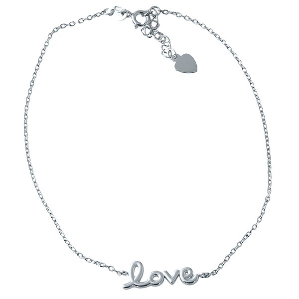 Срібний браслет на ногу