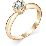 Золотое кольцо с бриллиантами, 1638616