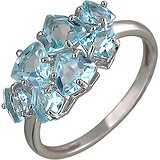 Женское серебряное кольцо с топазами, 1650904