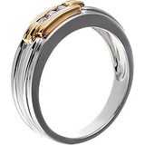 Золотое обручальное кольцо с бриллиантами, 1673176