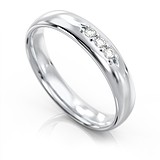 Золотое обручальное кольцо с бриллиантами, 1680856