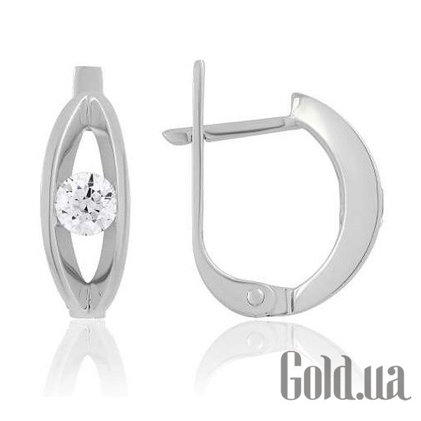 

Серьги Украина, Золотые серьги с Swarovski Zirconia
