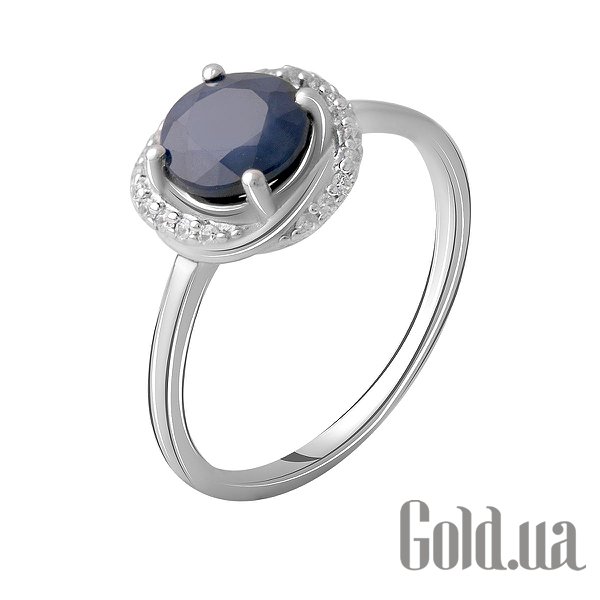 

Женские кольца Fresh Jewelry, Женское серебряное кольцо с сапфиром и куб. циркониями, 17