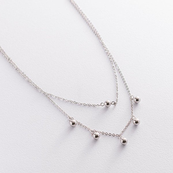Серебряное колье