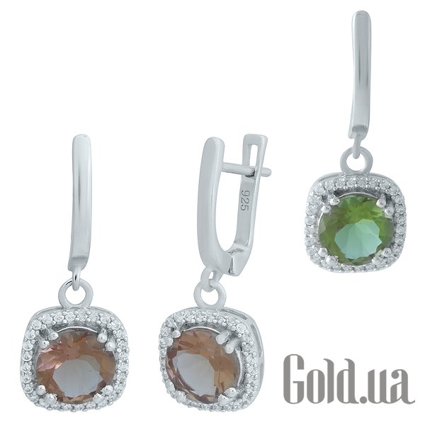 

Серьги с подвесками Fresh Jewelry, Серебряные серьги с султанитами