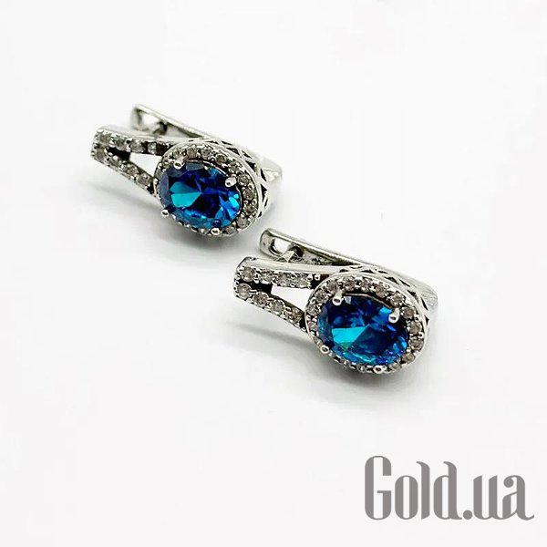

Серьги Silvex925, Серебряные серьги с куб. циркониями
