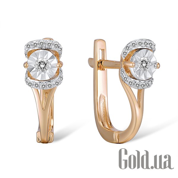 

Серьги Lurie Jewelry, Золотые серьги с бриллиантами