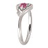 Женское золотое кольцо с бриллиантами и рубином - фото 3