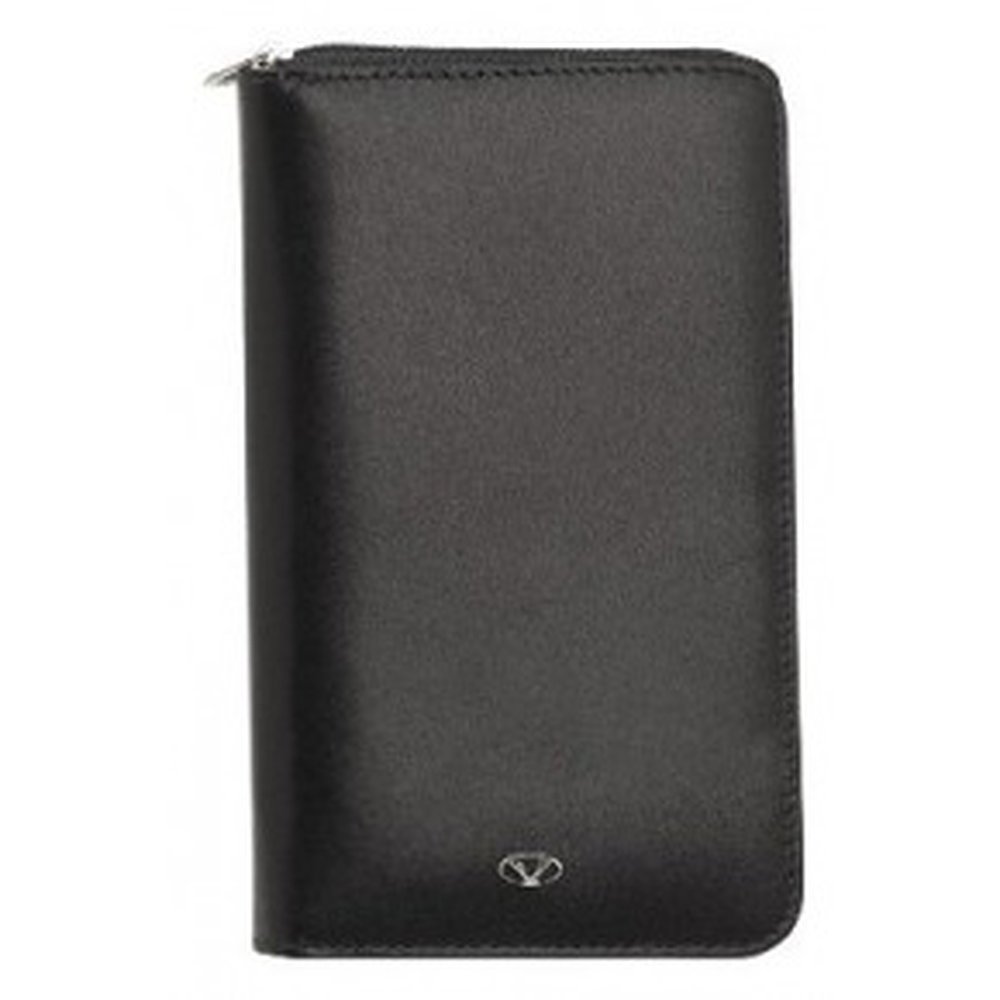 Visconti Travel Wallet Zip 12CC Black 986NN0123