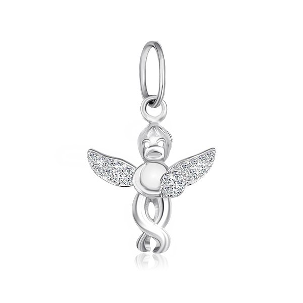 Срібний кулон з куб. цирконіями