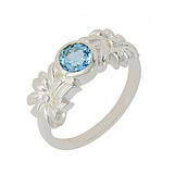 Женское серебряное кольцо с топазом, 1546201