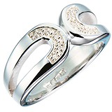 Hot diamonds Женское серебряное кольцо с бриллиантами, 1553881