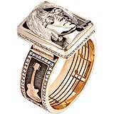 Мужское золотое кольцо с бриллиантами, 1604057