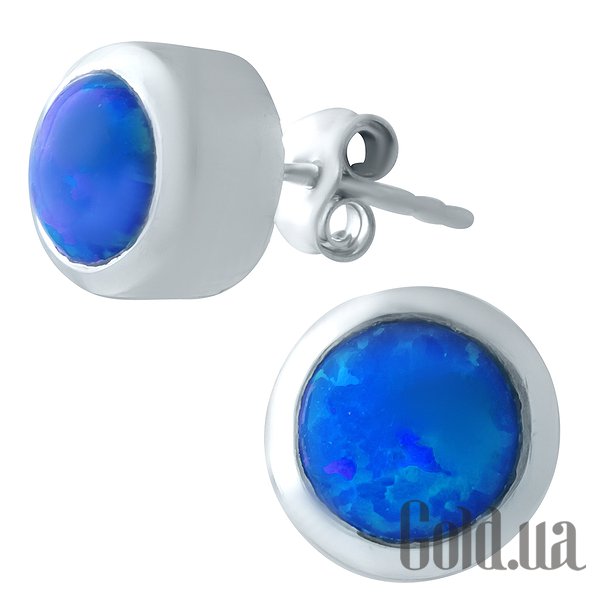 

Серьги-гвоздики Fresh Jewelry, Серебряные серьги с опалами