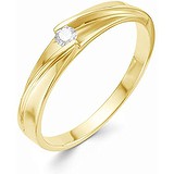 Золотое кольцо с бриллиантом, 1622233