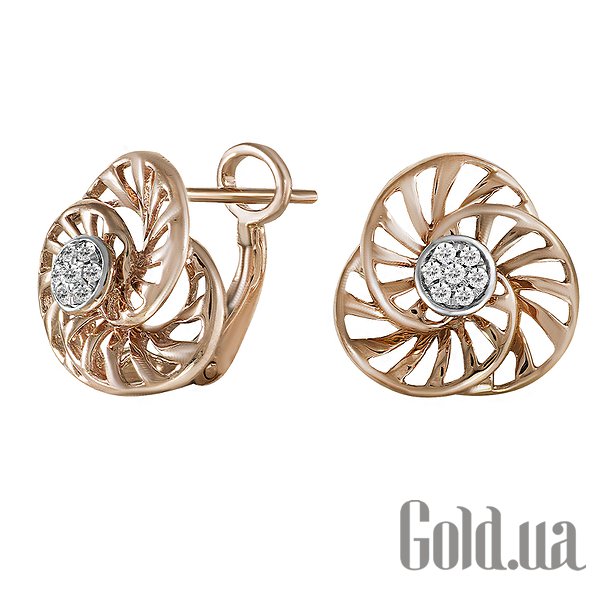 

Серьги Lurie Jewelry, Золотые серьги с бриллиантами