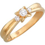Золотое кольцо с бриллиантами, 1650905