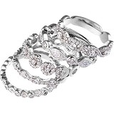 Женское серебряное кольцо с куб. циркониями, 1670361