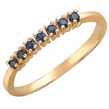 Женское золотое кольцо с сапфирами, 1675481