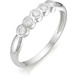 Золотое обручальное кольцо с бриллиантами, 1703897